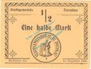 Notgeld DE 1/2 Mk. Zwenkau , Notgeld 1 halbe Mark Schein in kfr. Tieste 8300.05.03 , Sachsen o.D. -