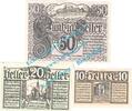 Notgeld AT 3 Scheine kpl. St.Veit i.P. Notgeld Set mit 3 Scheinen in kfr. K-K 945.a , Salzburg 1920 -