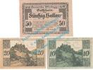 Notgeld AT 3 Scheine kpl. Windegg , Notgeld Set mit 3 Scheinen in kfr. K-K 1241... Oberösterreich 1920 -
