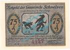 Serienscheine DE 75 Pf. Nr.1 Schnelsen , Notgeld 75 Pfennig Schein Nr.1 in kfr. M-G 1192.1 , Schleswig o.D. -