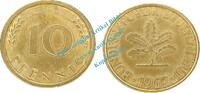 Kursmünze DE 10 Pf. Kursmünze BRD , 10 Pfennig Stück vz-Stgl. von 1967 G , J.383 -0521- -