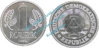 DDR 1 Mk. Kursmünze DDR , 1 Mark Stück bfr-Stgl. von 1986 A , J.1514 -0526- -