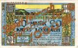 Großnotgeld 1918 1.000 Mk. Lörrach , Notgeld 1.000 Mark -Überdruck- Schein in gbr. Geiger 327.W3 , Baden -