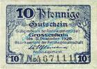Notgeld DE 10 Pf. Grossenhain , Notgeld 10 Pfennig Schein in kfr. Tieste 2530.05.05 , Sachsen o.D. -
