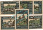 Serienscheine DE 6 Scheine kpl. Monschau , Notgeld Set mit 6 Scheinen in kfr. M-G 897.1-2 , Rheinland von 1921 -