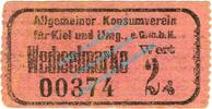 Notgeld DE 2 Pf. Kiel , Notgeld 2 Pfennig Schein in kfr. Tieste 3470.05.16 , Schleswig o.D. -