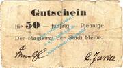 Notgeld 1914/15 50 Pf. Mewe , Notgeld 50 Pfennig Schein in gbr. Diessner 233.2.a , Westpreussen o.D. -