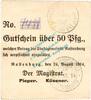 Notgeld 1914/15 50 Pf. Rastenburg , Notgeld 50 Pfennig -Pfg- in L-gbr.E Diessner 310.1.h , OPR 1914 -