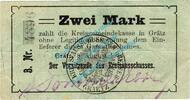 Kleingeld 1914-1922 2 Mk. Grätz , Notgeld 2 Mark Schein in gbr. Diessner 130.2.a , Posen von 1914 -
