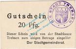 Notgeld DE 20 Pf. Trebsen , Notgeld 20 Pfennig Schein in kfr. Tieste 7405.05.15 , Sachsen o.D. -