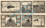 Notgeld DE 6 Scheine kpl. Hemdingen , Notgeld Set mit 6 Scheinen in kfr. M-G 599.3.a , Schleswig o.D. -