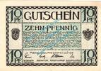 Notgeld DE 10 Pf. Rendsburg , Notgeld 10 Pfennig Schein in kfr. Tieste 6025.05.15 , Schleswig -