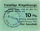 Notgeld DE 10 Pf. Quedlinburg , Notgeld 10 Pfennig Schein in kfr. Tieste 5835.05.25 , SA von 1917 -