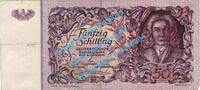 Österreich 50 Schilling Banknote Österreich - Austria , 50 Schilling Schein -Prandtauer- von 1951 in cir -