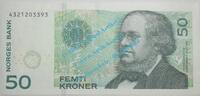 Norwegen 50 Kronen Banknote Norwegen - Norway , 50 Kroner Schein von 2005 in unc - kfr -