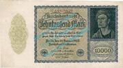 Weimarer Republik - Inflation 10.000 Mk. Banknote , 10.000 Mark Schein in L-gbr. DEU-78.c, Ros.69, P.72, von 1922 -