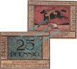 Notgeld DE 2 Scheine kpl. Ansbach , Notgeld Set mit 2 Scheinen -o.Rand- in unc. Tieste 0160.15.20-21 , Bay -