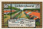 Serienscheine DE 75 Pf. Nr.2 Lichtenhorst , Notgeld 75 Pfennig Schein Nr.2 in kfr. M-G 797.1 , Niedersachsen -