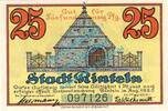 Notgeld DE 25 Pf. -Sign- Rinteln , Notgeld 25 Pfennig Schein in kfr. M-G 1125.1.b , Hessen 1920 Seriennot -