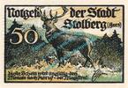 Serienscheine DE 50 Pf. Stolberg , Notgeld 50 Pfennig Schein in kfr. M-G 1273.1.d , Sachsen Anhalt o.D. -