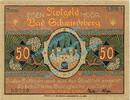 Serienscheine DE 50 Pf. Nr.2 -glanz- Schmiedeberg , Notgeld 50 Pfennig Nr.2 -Glanzdruck- in kfr. M-G 1186.1.a , PrS -