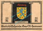 Winterhilfsspende 20 Pf. Lüneburg , Winterhilfsspende 20 Pfennig Gau Ost-Hannover in L-gbr. Niedersachsen -