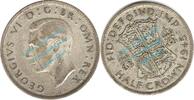 England/ Great Britain / UK 1/2 crown England - Great Britain , half Crown Silbermünze von 1945 -George IV- KM.856 -