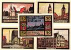 Serienscheine DE 5 Scheine kpl. -Nummerngleich- Schönebeck , Notgeld Set -5 x Nummerngleich- unc-kfr. M-G 1196.1. , Sachsen Anh. -