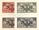 Notgeld DE 4 Scheine kpl. Grünhain , Notgeld Set mit 4 Scheinen unc-kfr. M-G 491.1 , Sachsen von 1917 -
