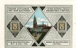 Notgeld DE 75 Pf. Nr.1 Lübeck , Notgeld 75 Pfennig Schein Nr.1 unc-kfr. M-G 826.11 , Schleswig von 1921 -