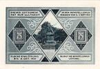 Serienscheine DE 75 Pf. Nr.2 Lübeck , Notgeld 75 Pfennig Schein Nr.2 unc-kfr. M-G 826.7 , Schleswig von 1921 -