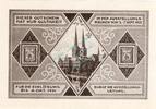 Serienscheine DE 75 Pf. Nr.3 Lübeck , Notgeld 75 Pfennig Schein Nr.3 unc-kfr. M-G 826.6 , Schleswig von 1921 -