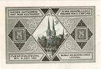 Serienscheine DE 75 Pf. Nr.3 Lübeck , Notgeld 75 Pfennig Schein Nr.3 unc-kfr. M-G 826.1 , Schleswig von 1921 -