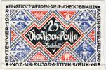 Notgeld DE 25 Mk. -Leinen- Bielefeld , Notgeld 25 Mark -Leinen- unc-kfr. M-G 103.11.g , Westfalen von 1921 -