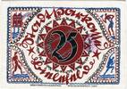 Notgeld DE 25 Mk. -Seide- Bielefeld , Notgeld 25 Mark -Seide- unc-kfr. M-G 103.7.i , Westfalen von 1921 -