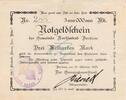 Inflation 1923 DE 3 Mia. Mk. Borkum , Banknote 3 Milliarden Mark gbr. Keller 535... Niedersachsen von 1923 -
