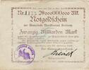 Inflation 1923 DE 20 Mia. Mk. Borkum , Banknote 20 Milliarden Mark -C- gbr. Keller 535... Niedersachsen 1923 -