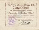 Inflation 1923 DE 20 Mia. Mk. Borkum , Banknote 20 Milliarden Mark -E- gbr. Keller 535... Niedersachsen 1923 -
