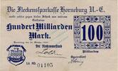 Inflation 1923 DE 100 Mia. Mk. Horneburg , Banknote 100 Milliarden Mark unc-kfr. Keller 2450 Niedersachsen 1923 -