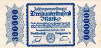 Inflation DE 300.000 Mk. Langquaid , Banknote 300.000 Mark Schein L-gbr. Keller 2913.d , Bayern 1923 -