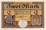 Großnotgeld 1918 DE 2 Mk. Beckum , Banknote 2 Mark Schein unc-kfr. Geiger 035.04.c-d , Westfalen von 1918 -