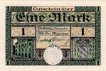 Großnotgeld 1918 DE 1 Mk. Beckum , Banknote 1 Mark Schein unc-kfr. Geiger 035.01.c-d , Westfalen von 1918 -