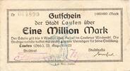 Inflation 1923 DE 1 Mio. Mk. Laufen , Banknote 1 Million Mark Schein gbr. Keller 2946.a , Bayern 1923 Inflati -