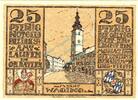 Kleingeld 1914-1922 25 Pf. Laufen , Notgeld 25 Pfennig Schein in unc-kfr. Ti.3925.05.10 , Bayern 1920 -