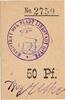 Kleingeld 1914-1915 50 Pf. Liebstadt , Notgeld 50 Pfennig Schein in unc-kfr. Dießner 202.1.c , Ostpreussen -