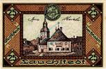 Kleingeld 1914-1922 25 Pf. Lauchstedt , Notgeld 25 Pfennig Schein in unc-kfr. Ti.3905.05.20 , Sachsen 1921 -
