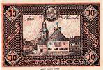 Kleingeld 1914-1922 10 Pf. Lauchstedt , Notgeld 10 Pfennig Schein in unc-kfr. Ti.3905.05.01-10 Sachsen 1919 -
