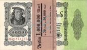 Weimarer Republik - Inflation 20 x 20.000 mit Banderole 20 Banknoten Bündel 20 x 50.000 Reichsmark 1922 in kfr. mit original Banderole -