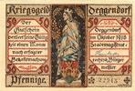 Kleingeld 1914-1922 50 Pf. Deggendorf , Notgeld 50 Pfennig Schein unc-kfr. Ti.1315.25.02 , Bayern 1918 Verk -