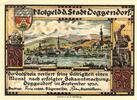 Kleingeld 1914-1922 50 Pf. Deggendorf , Notgeld 50 Pfennig Schein unc-kfr. Ti.1315.25.26 , Bayern 1920 Verk -